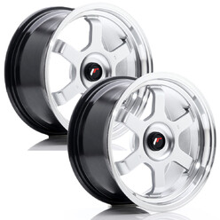 Set of 2x Japan Racing JR-12 16x8" 5x110 ET20, Hyper Silver